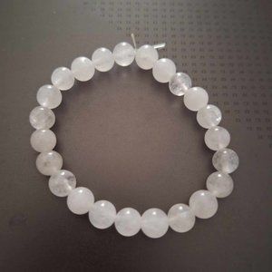 White Natural Stretch Bracelet